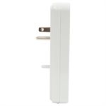 Surge Protector Grounded Wall Adapter 2-USB / 2-Outlet White