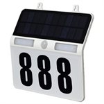 LED Solar Home Number Sign With Sensor & Flood Lights