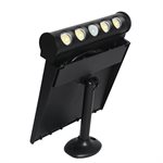 LED Solar Multifunction Motion Light With 7-in-1 Mount Black