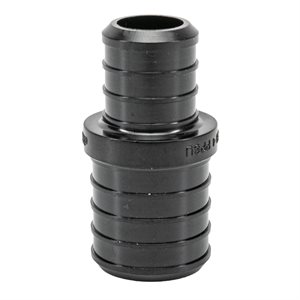 Pex Poly Coupling Barb To Barb 1 x 3 / 4in Black