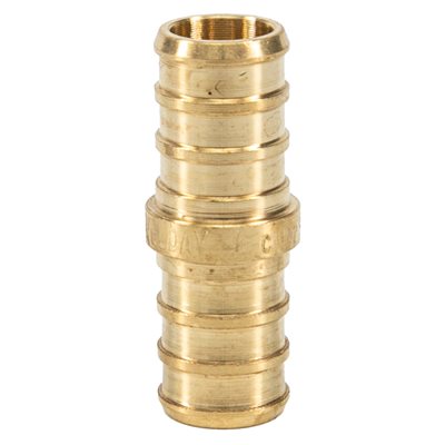24PK Brass Pex Coupling Barb To Barb ½in Barb Lead Free