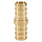 24PK Brass Pex Coupling Barb To Barb ½in Barb Lead Free