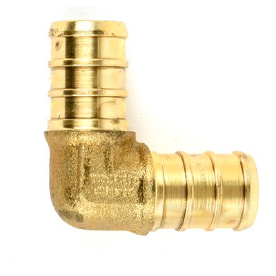 Pex Brass 90° Elbow Barb To Barb 1 / 2 x 1 / 2in