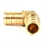 Pex Brass 90° Elbow Barb To Barb 1 / 2 x 1 / 2in