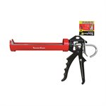 Pro Rotating Cradle-Style Comfort Grip Caulking Gun with Auto Flow Stop 9" Red