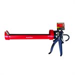 Pro Rotating High Density Cradle-Style Caulking Gun with Auto Flow Stop 13" Red