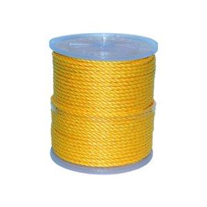 Poly Twist Rope Yellow ¼in x 1310ft