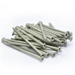 100PK Deck Screws Green Ceramic #8 x 3in