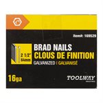 Brad Nail Galvanized 16ga 2 ½in 2500 / box