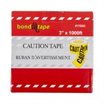 Barrier Caution Tape With Dispenser 3inx1000ft Yellow