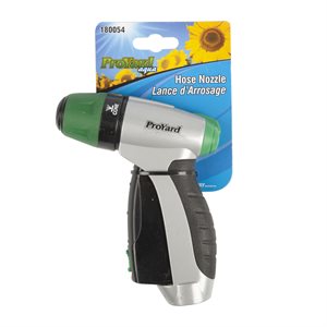 Hose Nozzle Sprayer Push Front Trigger Ergo Handle Adjustable Black / Green