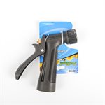 Hose Nozzle Sprayer Metal Rear Trigger with Flow Control Insulated Handle Black
