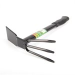 Handheld Hoe & Cultivator Oval Steel Handle and Grip 16"
