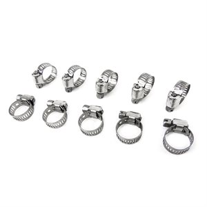 10PK Hose Clamp No.12 S / S ½ - 1-¼in