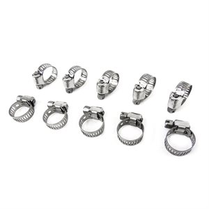 10PK Hose Clamp No.16 S / S ½ - 1½in