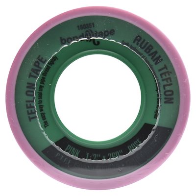 Plumbers Teflon Tape 1 / 2in x 260in Pink 10PC