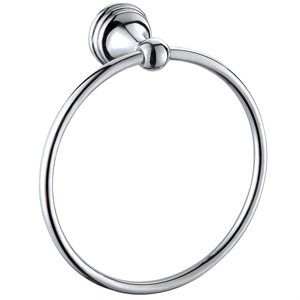 Towel Ring Chrome 6.2in