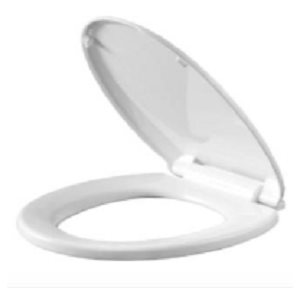 Toilet Seat Round with Cover White