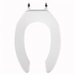 Toilet Seat Elongated No Cover White