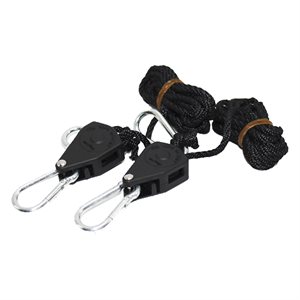Heavy Duty Rope Ratchet Light Fixture Hangers 1 / 8in 1pair