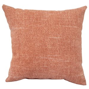 Outdoor Toss Pillow 16in x 16in Solid Coral