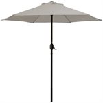 Market Patio Umbrella 7.5ft Polyester With Crank Taupe