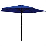 Market Patio Umbrella 9ft Polyester With Tilt & Crank Cobalt Blue