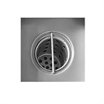 Square Shower Drain Slot Grid 4" x 4" x 2 3 / 4" Brushed Stainless Steel