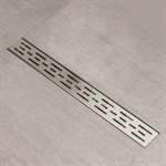 Eco Linear Shower Drain Grill Grid 24in x 3in x 3-1 / 8in Brushed SS