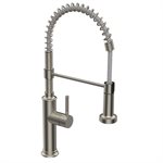 Pull Down Kitchen Faucet With Sprayer 1-Handle Brushed Nickel