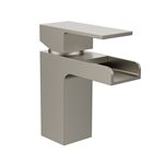 Waterfall Bathroom Faucet 1-Handle Brushed Nickel