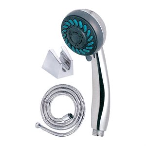 ABS Handheld Showerhead Kit Round 4in (10cm) 2-Settings Chrome Plated