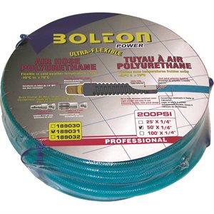 Air Hose ¼inX50ft Polyurethane Quick Coupler & Plug with ¼in female NPT