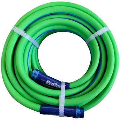 Hybrid Garden Hose 5 / 8inx2.5mmx25ft 200PSI With Aluminum Coupling Blue