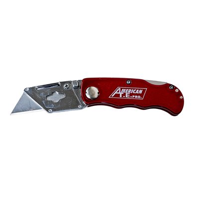 Utility Knife Metal Folding with Belt Clip