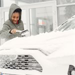 Snow Brush Plastic Handle with Ice Scraper