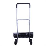 Rolling Snow Pusher 30" Heavy Duty with Wheels U-shaped handle