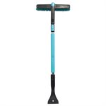 Snow Brush Telescopic Handle with Ice Scraper 54in