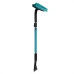 Snow Brush Telescopic Handle with Ice Scraper 54in