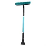 Snow Brush Telescopic Handle with Ice Scraper 54in