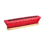 Balai-Poussoir Moyen Ryno PVC 18po Rouge Avec Manche Brodé 60po