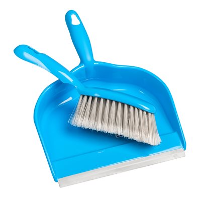 Dust Pan With Counter / Banister Brush