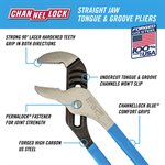 Plier 12in Straight Jaw Tongue & Groove