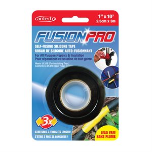 Fusion Pro Self Fusing Silicone Tape 25mm x 3m Black