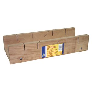 Wood Mitre Box 5 Cuts 38cm