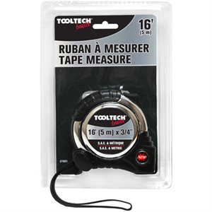 Tape Measure 16ft (5m) x 3 / 4in Metric / Imperial Chrome