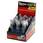 12PC Display Screwdriver Multi-Bit 7-in-1 With Wall Storage Clip