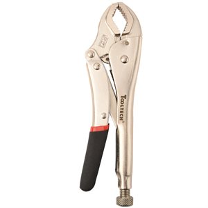 Curved Jaw Locking Pliers Cr-V Nickel Plated