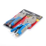 2PC Curved Jaw Locking Pliers Set