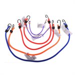 6PK Tie Down Bungee Stretch Cord Assorted